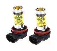 2 luci LED ad alta potenza 100W H8 H11 Fendinebbia giallo 2828 Lampada faro 20LED