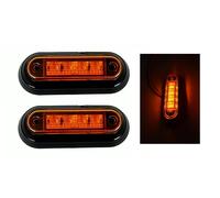 2 luci LED da 12 V luce di posizione laterale gialla per Ford Iveco Volkswagen