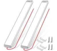 2 luci LED per interni auto, 12 V, 228 LED, 10 W, 12 Volt, striscia di illuminazione per auto, 12 V, con interruttore, illuminazione per vano carico, per furgone, barca, cucina, camion