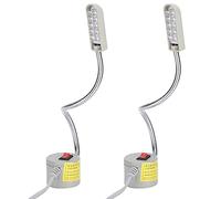 2 Luci LED per Macchina da Cucire con Base Magnetica, Faretto Ad Alta luminosità, Regolazione 'illuminazione a Tre Livelli, Miglioramento 'efficienza di (Normativa europea (spina