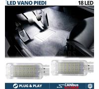 2 Luci LED Vano Piedi Per BMW Serie 1 E81 E82 E87 E88 LED Interni Bianco CANbus