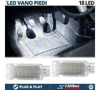 2 Luci LED Vano Piedi Per MINI R50 R52 R53 LED Interni Bianco GHIACCIO CANbus