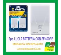 TORCIA VARTA MOTION SENSOR CON SENSORE DI MOVIMENTO LED BIANCO CALDO CONF. 2 PEZ