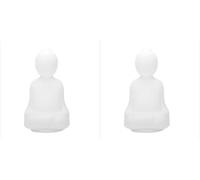 2 luci per respirazione per meditazione, luce guidata per meditazione visiva, illuminazione portatile colorata per meditazione, luce notturna in silicone, rallenta la respirazione, calma la mente, per