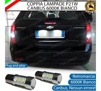 2 LUCI RETROMARCIA 15 LED P21W BA15S CANBUS DAEWOO NUBIRA 6000K BIANCO