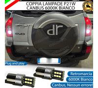 2 LUCI RETROMARCIA 15 LED P21W BA15S CANBUS DR DR-EVO5 EVO5 6000K BIANCO