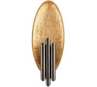 2 luci - Semplice Lampada da Parete con Paralume in Lamina d'oro da Sogno, Corpo in Metallo, Lampada da Parete, corridoio del Soggiorno, Illuminazione Minimalista,Lampadario