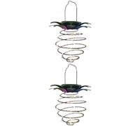 2 luci solari a forma di ananas, lanterne da appendere per esterni con ganci, filo di rame a 60 LED, bianco caldo, decorazioni solari per patio, prato