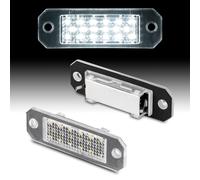 LLCTOOLS Illuminazione Targa LED per VW T5/T6 e Caddy 2K (dal 2003) 2x Plug & Play Xenon Bianco