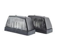 2 Luci Targa Destra 6 V R10W Alogena Trasparente HELLA per Altre Cose Scania