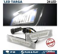 2 Luci TARGA LED PER Fiat CINQUECENTO SPORTING CANbus Placchette Led Luce Bianca