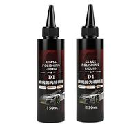 2 lucidanti per auto in vetro, 150 ml, lucidante per parabrezza e rimozione graffi, liquido lucidante per auto, per una visione cristallina, applicazione rapida, senza residui