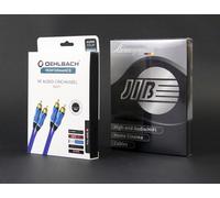 2 m Cavo Phono Cinch RCA Oehlbach Beat e Cavo Messa a Terra Plattenspieler