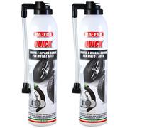 2 MAFRA QUICK spray GONFIA RIPARA GOMME foratura pneumatici tubeless camera aria