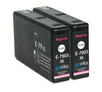 2 Magenta Cartucce d'inchiostro per Epson Workforce Pro WF-4630DWF, WF-4640DTWF