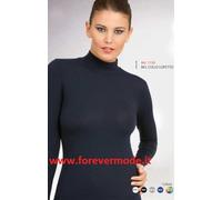 Maglia donna Jadea sotto giacca smanicato in cotone con collo a lupetto art 4058