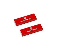 2 Magneti Di Barretto Rettangolare Alnico Per Scienza, Istruzione, Esperimenti, Studenti E Insegnanti - 12,5mm x 5mm x 40mm - 0,6kg Pull