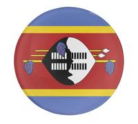 2 magneti motivazionali in vetro per frigorifero, bandiera dello Swaziland, per armadietti, frigoriferi, decorazione tattica delle nazioni patriottiche, adesivi per frigorifero per casa e lavoro