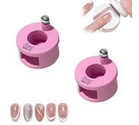 2 magneti rotanti per occhi di gatto, strumento per unghie adatto ai principianti con forza magnetica uniforme e eccellente assorbimento della luce, magnetismo avanzato N40, può facilmente creare un