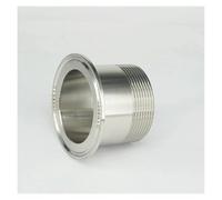 2" Male x Ferrule O/D 77.5mm Tri Clamp 2.5" 304 Stainless Steel Ferrule Clamp Pipe Fitting Connector