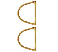 2 manici in plastica simulati in rattan Web per borse della spesa e attività all'aria aperta, pratico manico in plastica, Small