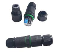 2 Manicotto di Collegamento IP68, Scatola di Giunzione Impermeabile, Morsetti Collegamento Veloce Senza Viti, Da 0,5 a 2.5 mm² Fino a 450V 16A (Forma I 2P L/N)