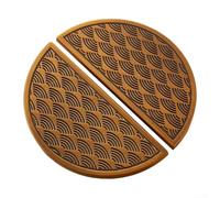 2 maniglie circolari per armadietti, costruite in lega di zinco, per l'uso su mobili, cassetti, armadi e comodini, lunga durata (colore caffè)