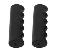 2 maniglie di ricambio in gomma per carriole, tubo rotondo antiscivolo con motivo scanalato per un uso sicuro e confortevole in giardino e edilizia (118 x 27 mm)