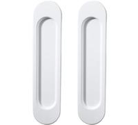 2 maniglie ovali per porta scorrevoli, 15,2 cm, autoadesive, di ricambio, minimalista, in lega di alluminio, per casa, ufficio, hotel, tira le dita per porte