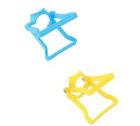 2 maniglie per bottiglie d'acqua, brocca per acqua potabile da 5 galloni, con manico (giallo + blu)