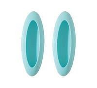 2 maniglie per porte scorrevoli in pasta per porte interne, finestre, armadi, cassetti, guardaroba, maniglia per porta autoadesiva pratica (colore: D) (nero)