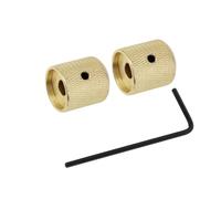 2 Manopole Del Volume In Metallo Con Chiave Di Regolazione Per Chitarre Elettriche Nere Argento E Oro Kit Fai Te Chitarra Elettrica(Gold)