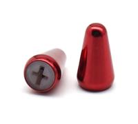 2 manopole per interruttore pickup a 5 vie, in metallo, per chitarra Strat Tele (rosso)