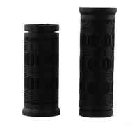 2 manopole per manubrio della bicicletta, design in gomma intrecciata per un maggiore comfort e controllo durante le corse (90 mm + 75 mm)