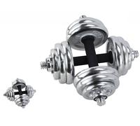 2 manubri pesi regolabili palestra bilanciere componibili esercizi a casa 15KG