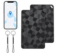2 Mappa Tracker Wallet per Apple individuare e Google Trova Hub | Slim Smart Plotter Ultra Sottile 1.7mm Localizzatore di Oggetti Bluetooth Ricaricabile Zaino Passaporto Valigie