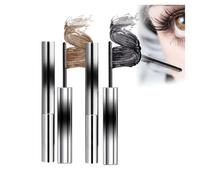 2 mascara per curling Iron Mascara, mascara, mascara, arricciatura in metallo 3D, extra sottile, lavabile, non sbava, durevole, voluminosa