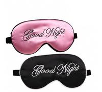 2 Maschera per Occhi in Seta per Dormire Copertura per Occhi in Seta per Dormire Benda per Occhio Notte in Raso con Cinturino Regolabile Copertura Visiera Maschera per Dormire in Seta
