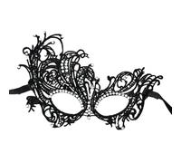 2 mascherine in pizzo, da donna, sexy, maschere veneziane, maschere per il viso in pizzo, maschere per carnevale, feste in maschera, da donna, in bianco e nero