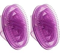 2 massaggiatori per ventre, massaggiatori per il corpo in silicone, manuale in silicone, spazzola per massaggio meridiano manuale in silicone, per piedi, gambe, mani, collo, muscoli