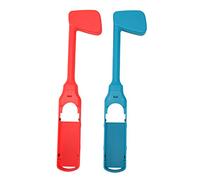 2 Mazze da Golf Mario,Impugnature da Golf Compatibili per Controller Switch E Joy con, Racchetta da Golf Compatibile per Controller Switch, Doppia Protezione per Controller(Blu Verde)
