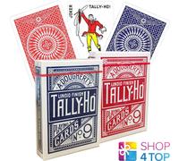 2 Mazzi bicycle tally ho Circle Carte da Gioco Standard Indice Linoid 1 Rosso 1