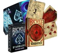 2 Mazzi Di Carte Da Gioco Bicycle 1 Stargazer E 1 Vintage Classic