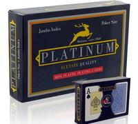 2 Mazzi di Carte Modiano TEXAS PLATINUM ACETATO 2 Jumbo Index