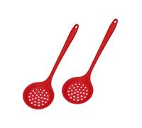 2 mestoli in silicone per schiumarola, cucchiaio scanalato con manico, cucchiaio per schiumarola, adatto per uso in cucina, setacci da cucina