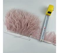 2 metri di piume di struzzo colorate su nastro, rifiniture su nastro, larghezza abito 8-10 cm, rifiniture in piume, decorazioni artificiali per vestiti - Colore 6