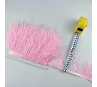 2 metri di piume di struzzo colorate su nastro, rifiniture su nastro, larghezza abito 8-10 cm, rifiniture in piume decorative per abiti, decorazioni artificiali - Colore 21