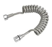 2 Metri Flessibile Doccia Telescopico, DEANKEJI Flessibile Doccia a Molla, Acciaio Inossidabile Interfaccia Tubo a Spirale, Tubo lungo per Spruzzatore, WC, Bidet, Lavabo, Rubinetto