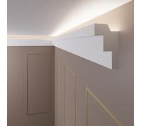 2 Metri Listello per Illuminazione Indiretta Modanature Soffitto LED OL-28