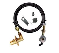 2 Metri LPG Ricarica Set 21mm Clip su Tipo Propano, Bottiglie Cilindro Rv